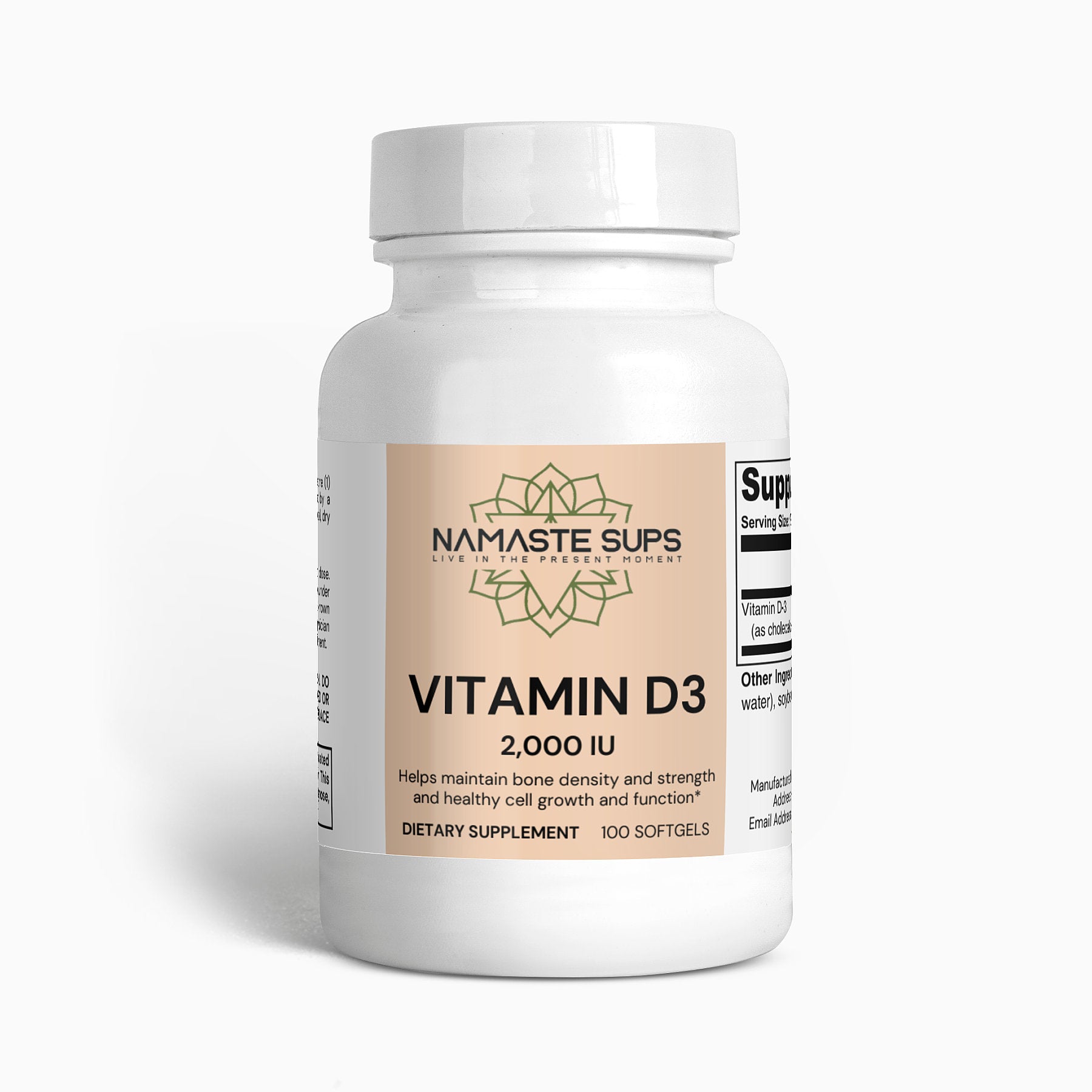 Vitamin D3 2,000 IU - Immune Boost Supplement