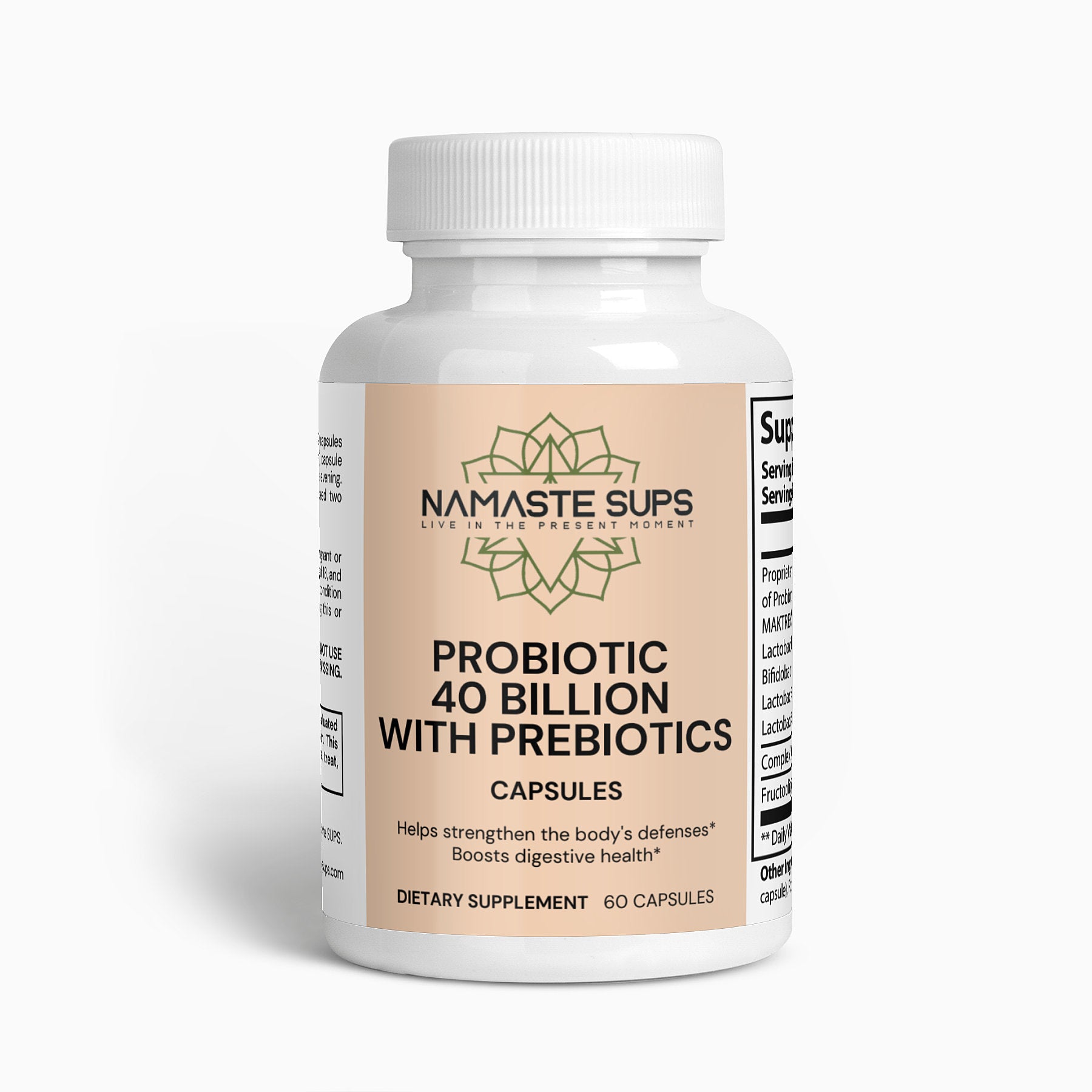 Probiotic 40 Billion with Prebiotics - Digestive Health Supplement