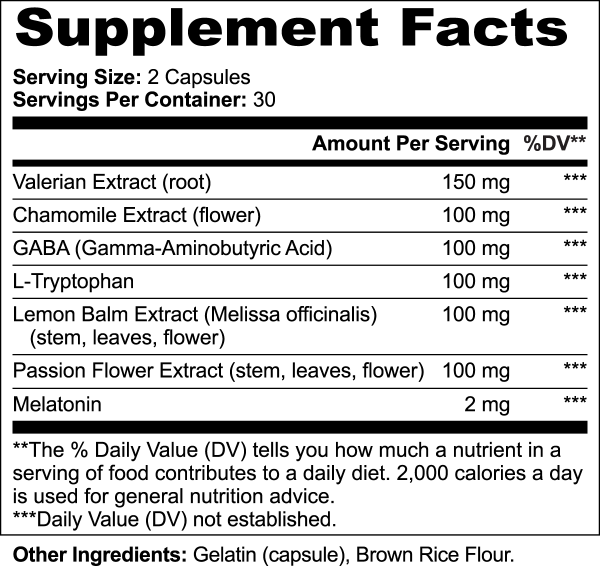 Sleep Formula - Relaxation Supplement