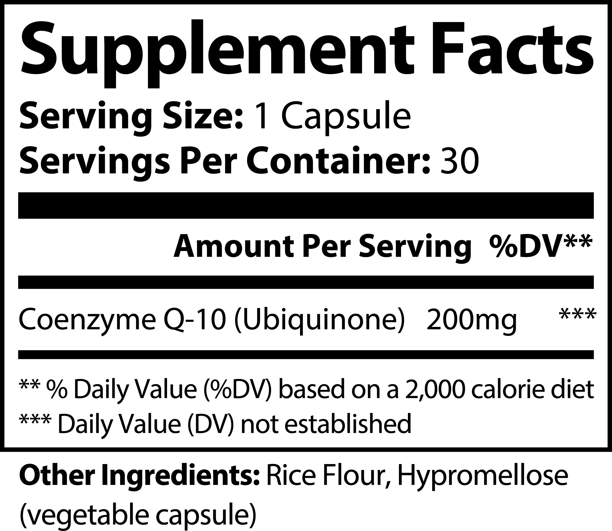 CoQ10 Ubiquinone - Heart Health Supplement