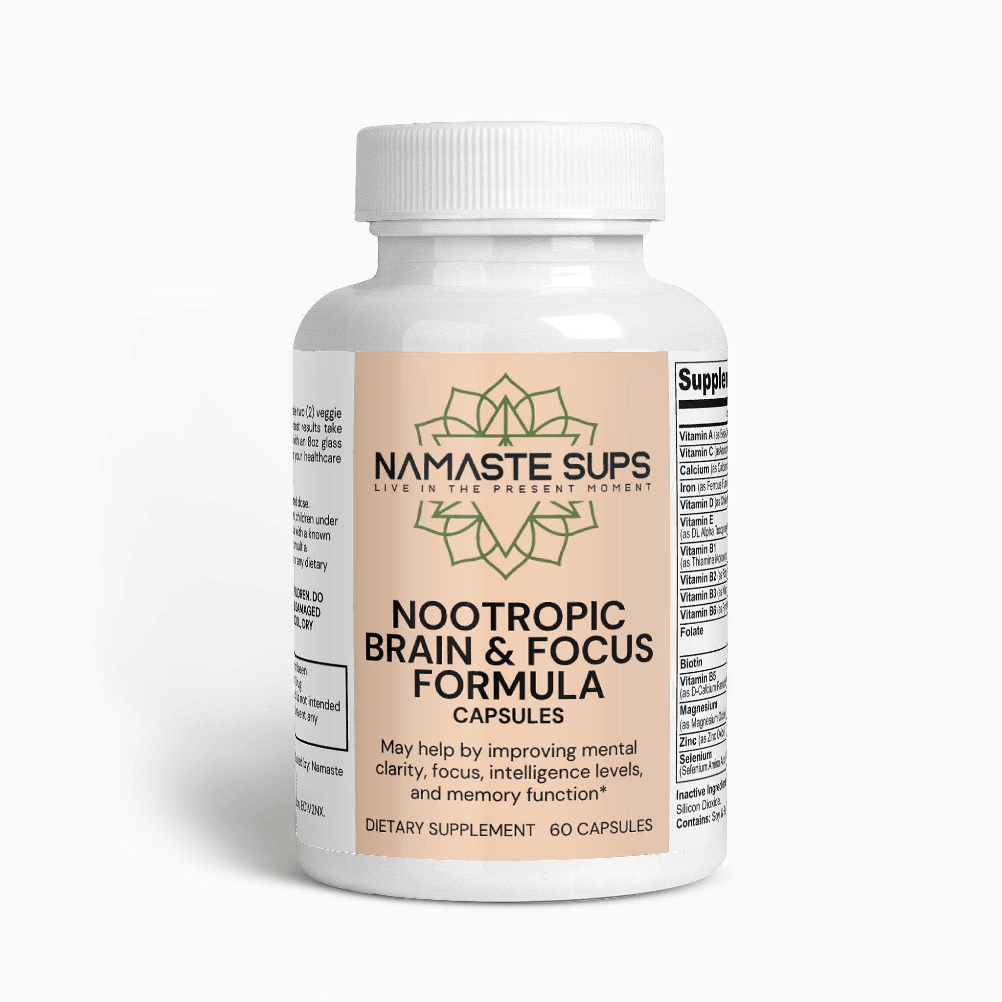 Nootropic Brain & Focus Formula - Cognitive Health Supplement